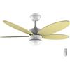 Cecotec Ventilatore da soffitto con luce EnergySilence Aero 4260 SunLight. 40 W, motore DC, diametro 42 con 5 pale reversibili, luce LED, telecomando, timer, 6 velocità