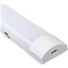 Sonnewelt Lampada a LED per ambienti umidi, 120 cm, 4000 K, luce bianca neutra, 36 W, IP65, impermeabile, tubo da officina, lampada completa per garage, cantina, ufficio, magazzino