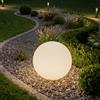 tectake® Lampada da terra Sfera LED, luce RGB da esterno e interno, telecomando, 16 colori, 1200 lumen, IP44 water proof, polietilene, luci giardino arredo esterno, piedini - S - Ø 30 x 30 cm