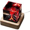 Générique Volcano Night Light, Creative Resin Lamp, Realistic Ambient Light, USB Charging Desktop Ornament, 1,97 x 1,97 x 1,97 Inch Ideal for Kids, Adults and Bedroom or Living Room Decor