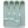VIRSUS 1 Portaposate, dimensioni 33,5x26,5x4,5 cm, vassoio per posate e utensili, porta posate da cassetto cucina 5 comodi e pratici scomparti Vari Colori (Verde Acqua) - C
