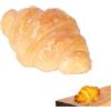 Agatige Luce Notturna a LED, Lampada da Comodino per Decorazione da Comodino con Batteria per Pane di Simulazione per L'Ufficio della Camera da Letto di casa(Croissant)