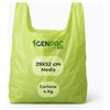 G.M. DISTRIBUZIONE 4 Kg Buste Spesa, Misura 29x52 cm, Biodegradabili Verdi con Manico, Circa 250 Pezzi, Shopper Compostabili per Alimenti, Sacchetti Extra Resistenti (MISURA MEDIA)
