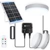 Aigostar Aigostor Plafoniera LED Solare 70W con Sensore di Movimento e Scatola di Accumulo di Energia, Telecomando, IP65 Impermeabile, Regolabile 6500K, Cavo 8M, Esterno e Interni, 2 pcs