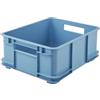 keeeper Scatola da Trasporto con Maniglie, Euro-Box L, 43 x 35 x 17,5 cm, Bruno Eco Line, blu (Eco Sky Blue)