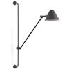 EXO LIGHTING - Applique da parete ARM, (H.76 cm), interno, nero, LED COB 5W, 3000K, 728lm, 330° e 180°, IP20- Illumina sale d'attesa, salotti, sale da pranzo, sala studio o lettura.