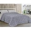 Dorian Home Trapunta Estiva Letto Singolo 100% Puro Cotone Certificato Sambuco Nocciola