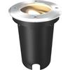 Ledvion - Faretto LED da incasso rotondo, GU10, acciaio inox, IP67, cavo 1m, orientabile, illuminazione esterna