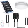Aigostar Aigostor Plafoniera LED Solare 70W con Sensore di Movimento e Scatola di Accumulo di Energia, Telecomando, IP65 Impermeabile, Regolabile 6500K, Cavo 8M, Esterno e Interni