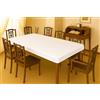 Corredocasa Copritavolo Bianco, Prodotto Italiano - Salvatavolo in Feltro Bianco- Mollettone Sotto Tovaglia con Elastico Salvatavolo - Copri Tavolo Disponibile in 4 Misure (Rettangolare x 12 140x220)