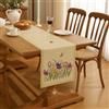 Generico FORTE - Runner da Tavolo 45x140 Fantasia Floreale in Tessuto Gobelin, Centrino Moderno Centro Tavola Cucina, Copritavolo Made in Italy (Primavera)