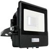 V-TAC Faro LED da Esterno con Chip Samsung 10W con Sensore PIR di Colore Nero Impermeabile, Luce Bianco Caldo