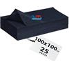 Generic GM 25 Pezzi - Tovaglie in TNT 100x100cm Colore BLU, Tovaglie Coprimacchia in TNT Tessuto non Tessuto Ideali per la ristorazione vari colori