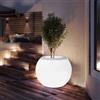 Generico Vaso da Fiori LED Ricaricabile con Telecomando - Vaso Luminoso Impermeabile 16 Colori per Interni ed Esterni, Decorazione Giardino Balcone Terrazza, Alternativa al Vaso Solare,One Size,White