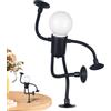 Generic Divertente luce notturna a batteria, flessibile con ventosa, luce notturna per bambini, per camera da letto, soggiorno, camera da letto, corridoio, dormitorio, scrivania, frigorifero, parete