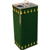 OEM Lattina Olio Rettangolare in banda stagnata 3 Litri VERDE con tappo ermetico 8pz