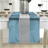 Deggodech Runner da tavola glitterato Runner da tavola argento diamantato Runner da tavola per tavolo da cucina, tavolino da caffè, comò, decorazione per armadietto del vino (32 x 210 cm, blu)