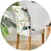 ELYSYSRL Coprisedie con Schienale 2/4/6 Pezzi, Coprisedia Elasticizzati con Schienale, Antimacchia Fodere per Sedie con Schienale Lavabile Moderno Copri Sedia per Moderna Sala da Pranzo Hotel Ristorante ( Colo