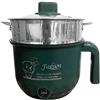 F Fityle Mini Hot Pot Ramen Cooker Padella elettrica Portatile Multiuso Antiaderente per dormitorio dell'home Office, con piroscafo Verde
