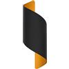 damastoreitalia Applique illuminazione per interno lampada da parete a muro moderno doppia luce con attacco G9 (Nero)