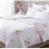 Mirabello Completo Lenzuola Matrimoniale Art. Chorisia in Percalle di Cotone 100% - Effetto Copriletto con Balza Reversibile - Set 4 Pezzi Made in Italy