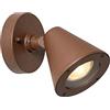 Qazqa ciara - Lampada da soffitto/parete Moderno - 1 luce - L 10 cm - Ruggine - Moderno - Illuminazione esterna