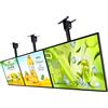 VUIKLCty Scatola luminosa a LED con cornice a scatto ultra sottile, display for poster illuminato, scheda menu retroilluminata a LED, cartellone pubblicitario a parete for ristorante, bar, negozi (1 pezzo)(Bla