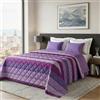 Dorian Home Trapunta Estiva Letto Singolo 100% Puro Cotone Certificato Sambuco Nocciola
