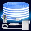 HEGEHE Striscia neon LED flessibili RGB impermeabili Dimmerabile 5V [3m] - Con controller a 44 tasti - Alimentazione a batteria,decorazioni per Natale feste compleanni matrimoni [Batterie non incluse]
