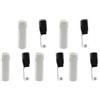 Generico Kit 5 Portalampada Finta Candela Antica, Avorio, Bianco e Antichizzato, Termoplastica, Fissaggio Filettato 10 mm (Bianco, ALTEZZA 10 CM)