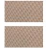 Preziosa QUADROTTA TOVAGLIA da TAVOLA ANTIMACCHIA 18-24 Persone 140X360 No Stiro Idrorepellente Vari Colori (Nocciola)