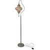 SDYAYFGE Lampada da Terra Turco Mosaico Marocchino in Piedi Luce Pavimento Luci Vintage Divano Laterale Lampada da Terra per La Casa Decorazione Camera da Letto Soggiorno Bar caffè, 67 Pollici,B