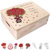 Creative Deco Personalizzata Idee Regalo San Valentino per lei/lui | Il tuo Testo Scatola Regalo di Legno | Personalizzato Scatola dei Ricordi | Per Donna, Uomo e Coppie | Stampa a colori
