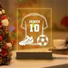 Shangyue - Luce notturna di calcio personalizzata, luce a LED da calcio personalizzata, lampada a LED da calcio personalizzata, lampada da camera per bambini, decorazione della stanza dei bambini