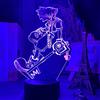 KJsdaADSA Lampada LED 3D Night Light per bambini, Kingdom Hearts Sora Keyblade Bambino che cambia Decorazioni per la camera da letto per bambini, 7 colori per bambini