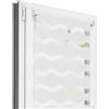 Estika Tenda a rullo giorno e notte tessuto a onde senza forare - 35 x 150 cm - Bianco - per interni, tessuto a doppio strato, fissaggio a morsetto (Klemmfix), semi-trasparente