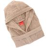 Gabel - Accappatoio adulto unisex in spugna di puro cotone idrofilo, tinta unita, peso spugna 380 gr/mq, ampie tasche, cintura e pratico cappuccio, anche come vestaglia.