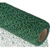 PuntoCasaStore Rotolo Tulle Rete Spider Traforata Polycotton 48 cm x 5 Yards 4,60 Metri Confezioni Regalo Decorazioni Floreali bomboniere Eventi Fai da Te Elegante Resistente (Verde Smeraldo)