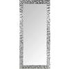 MO.WA Specchio da parete Grande 77x177, Made in Italy, Specchiera Foglia Argento, Specchio legno moderno da muro, Specchiera da parete da ingresso figura intera