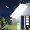 wowspeed 600 W LED lampioni solari esterni con telecomando, 6500 K 576 LED Reverbere Solar Outdoor Rilevatore di Movimento IP65 Impermeabile LED Lampioni solari per Parcheggio Patio Strada