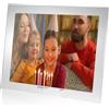OMODOMO - Cornice di Cristallo per Foto 30x20 cm Realizzata a Mano in Italia. Portafoto da Tavolo Ice, Idea Regalo Unica per Anniversario Matrimonio, Laurea, Nozze d'Oro e Occasioni Speciali.