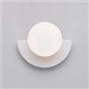 Dxb-shop lampada a muro , Geometric Wall Mounted Lamp Bedroom Bedside Lighting Fixture, Nordic Wall Sconce Glass Globe Wall Light, Living Room Decor Sconces Indoor Wall Lamps for Living Room ( Color : Blanc )