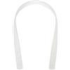 Anevous 2 manici di ricambio in pelle, con borchie, 60 cm, in pelle, con manici in pelle, accessori per borse, in poliuretano, colore: bianco