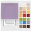 Estika Tenda a rullo con foratura - 105 x 150 cm - Ametista pastello - montaggio a soffitto o parete, per interni, per finestre e portefinestre, tessuto semi-trasparente, disponibile in 25 colori