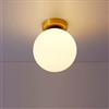 Mengjay Moderno Apparecchio da soffitto, apparecchio da soffitto in vetro E27, Lampadario Soffitto Lampada Soffitto Industriale Plafoniera，per studio, corridoio, guardaroba (Grande)