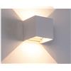 BAYDE 1. 2W LED. Lampada Da Parete Compatible with Interni Outdoo Impermeabile IP65. Cubo Di Progettazione Ad Angolo Raggio Regolabile GUIDATO Sconosco Compatible with Pareti Del Portico Del Cortile Della C