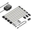 Parlat Apparecchio LED sottopensile Siris, touch dimmer, piatto, 30cm, 370lm ciascuno, bianco, set di 4