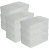 DynaSun 9X PP435 XXL Box Porta Scarpe Trasparente Uomo Donna in Contenitore Salvaspazio Portascarpe Storage Impilabile Pieghevole