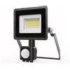 HOFTRONIC Stratos Faretto LED con sensore di movimento e interruttore crepuscolare 20 W - 1620 lumen - 4000 K bianco neutro - IP65 - Faretto esterno con sensore PIR per garage, vialetti, giardino e