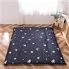 Generic Coprimaterasso Futon con Cerniera,Fodera in Cotone 100% per Materasso Tradizionale Shikibuton Futon,Copertura Protettiva per Tappetino Tatami,Lavabile (Senza Materasso),Planet,Twin/90x200cm
